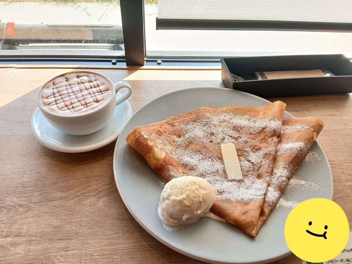 nikorui_04's tweet photo. 2度目の来店🎶
やっぱりバターのシンプルなバターシュクレははおいしかった😋🍴💕
次は塩キャラメルにしたいけど、キャラメルラテを飲んで���からタブルキャラメルになっちゃうな…
紅茶みたいに飲めるマドラーコーヒーはさっぱりした味でブラックでもおいしかった☕
#とびだす焙煎所 https://t.co/8ALmEPoLIj