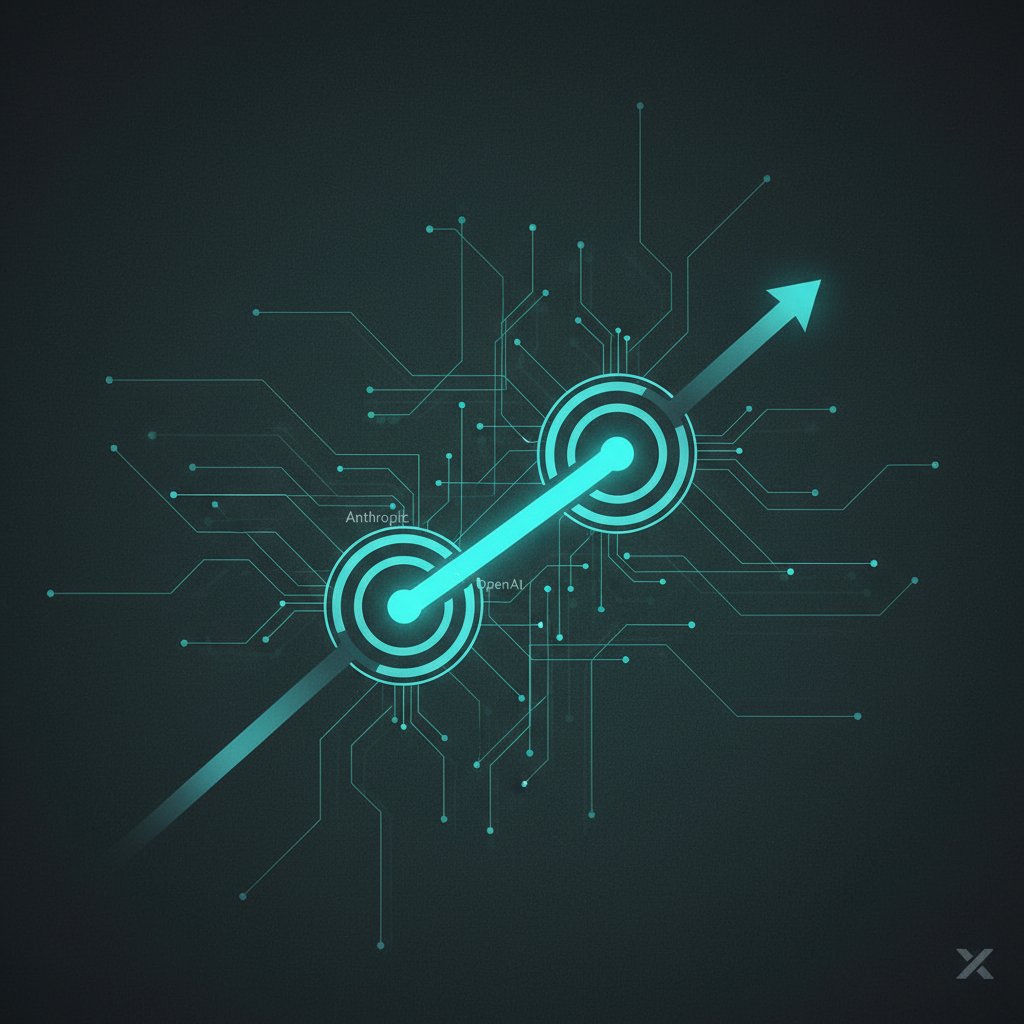 Adenzbenjies's tweet photo. The AI market is heating up. 🔥
Anthropic &amp; OpenAI are pushing agentic AI, automating complex tasks, and reshaping how teams and developers work.
As AI agents take on more responsibility, which skills will matter most in the future of work?
#AgenticAI #WorkAutomation #AI https://t.co/Nb3K0rQ1qy