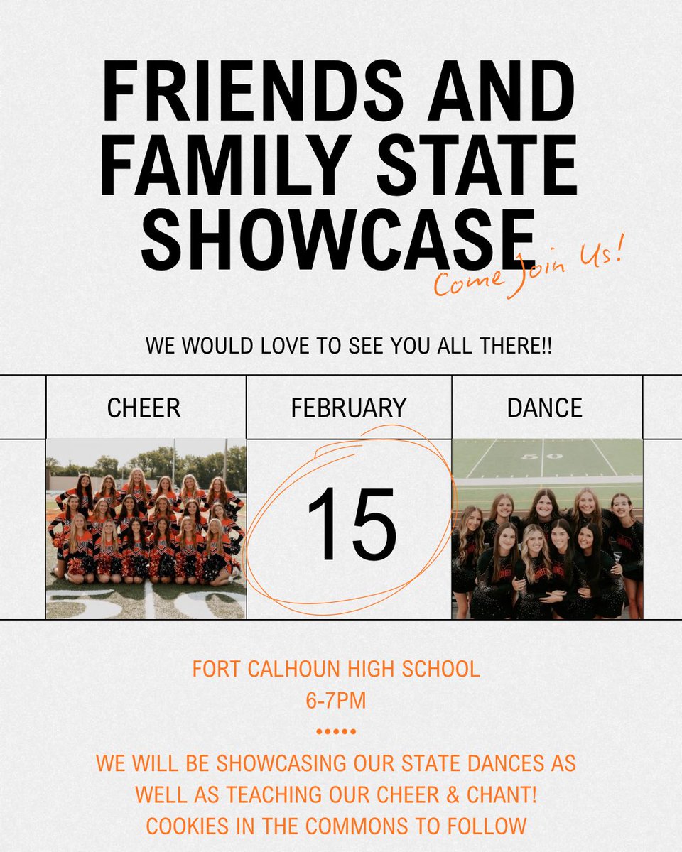 cheer_calhoun's tweet photo. so much work has been put into these amazing dances! we would love it if you would all come and support both teams!! 🪩 https://t.co/lMsSlqZ80p