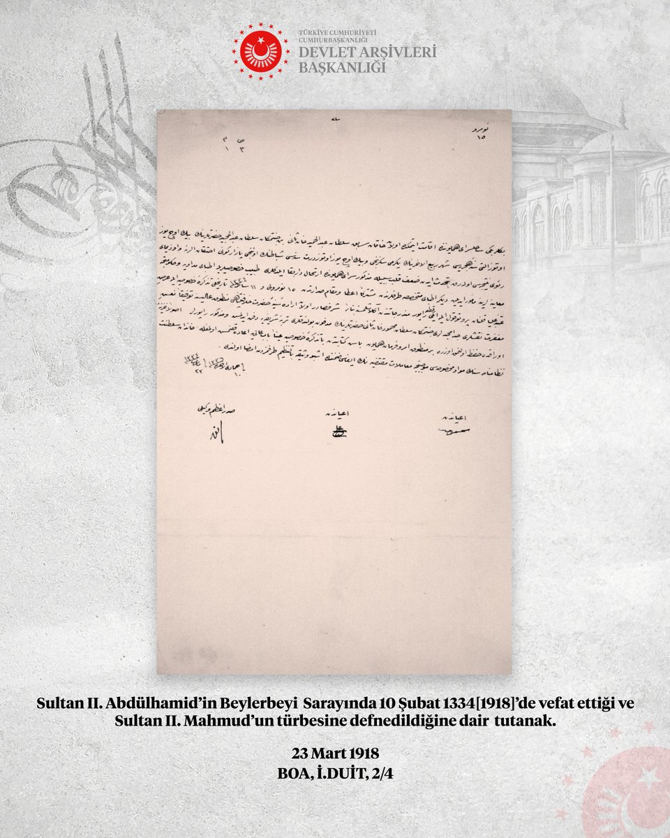 Devlet Arşivleri Başkanlığı tweet media