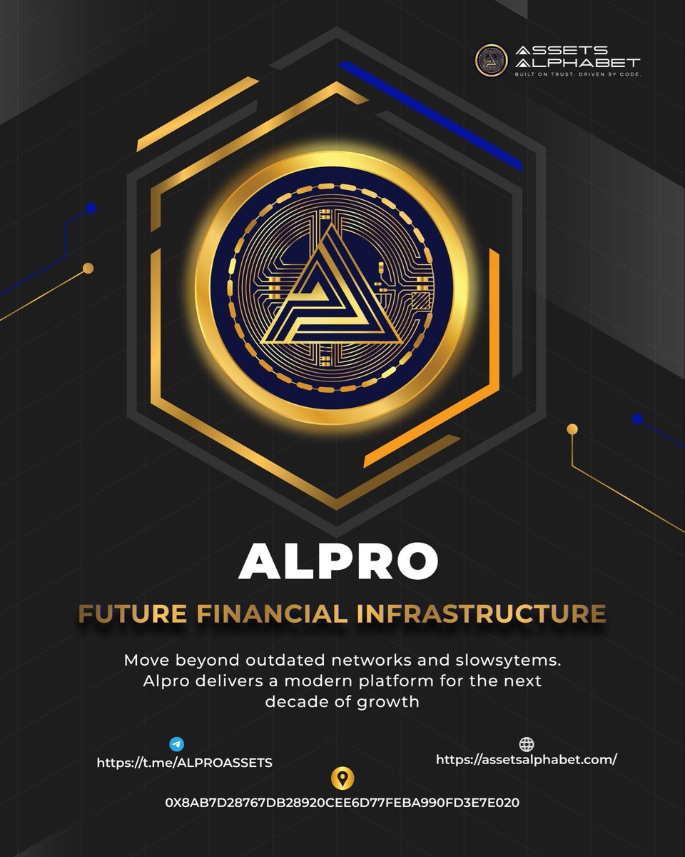 cryptoworldfed's tweet photo. By👉 @ALPROASSETS 

The future of digital payments is here.
Alpro Card — spend crypto, live freely

#Crypto #Solana #btc #CryptoMarket https://t.co/dPzRPEtguE