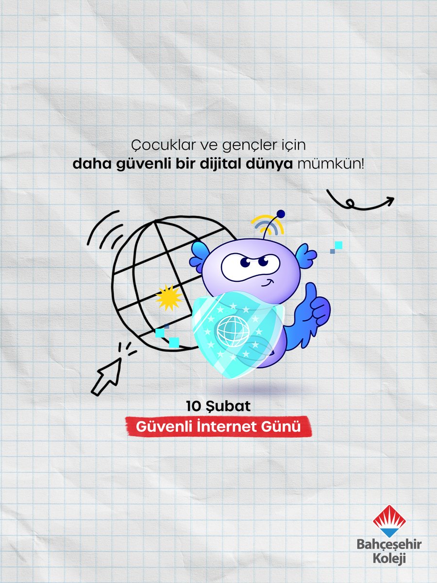bahcesehir_k12's tweet photo. İnternet, doğru kullanıldığında keşfetmenin en güçlü yollarından biridir.

Çocukların ve gençlerin dijital dünyada güvenle hareket edebilen bireyler olarak yetişmesini önemsiyor, daha güvenli bir internet için #ŞimdiSırası diyoruz. ✨

#BahçeşehirKoleji
#SaferInternetDay #SID2026 https://t.co/YnyQvRZ5wa