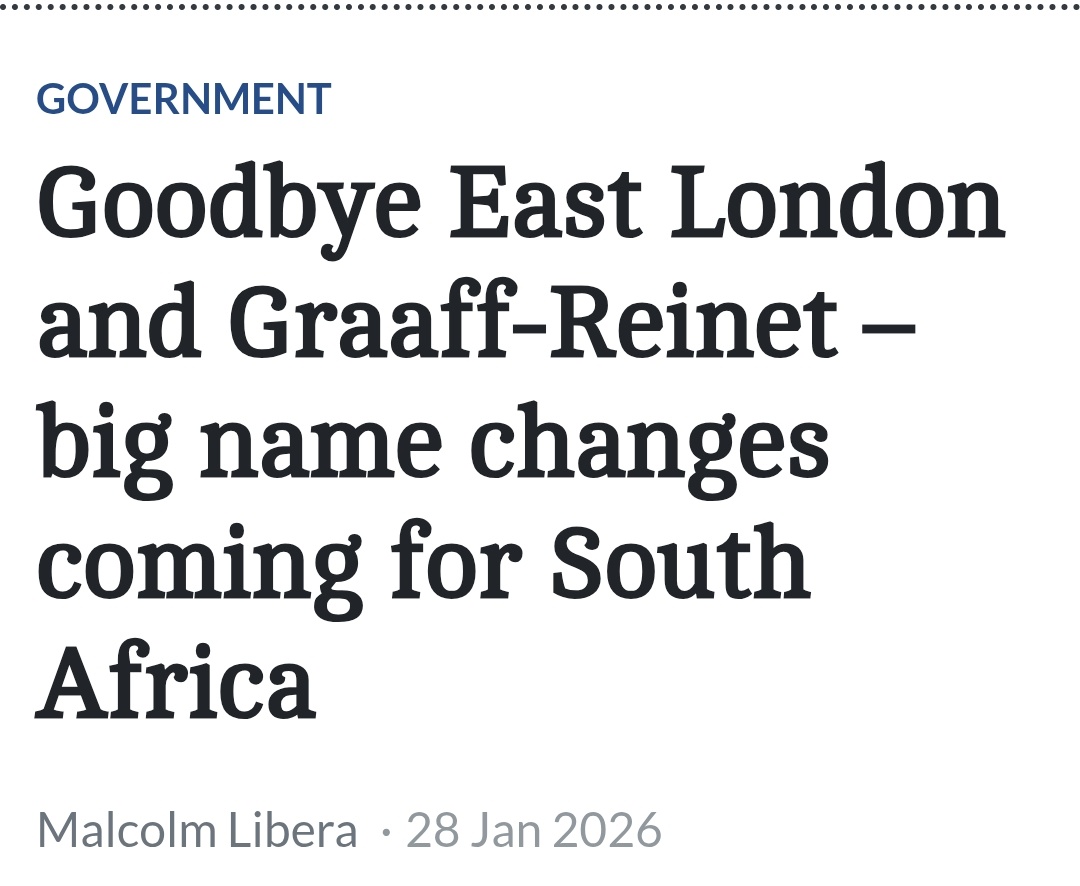 It should be noted that, when it was predominantly Afrikaners controlling the government, even towns like Milnerton and Somerset West were not renamed.

Somerset West is named after Lord Charles Somerset, one of the most infamous colonial administrators who tried to wipe out