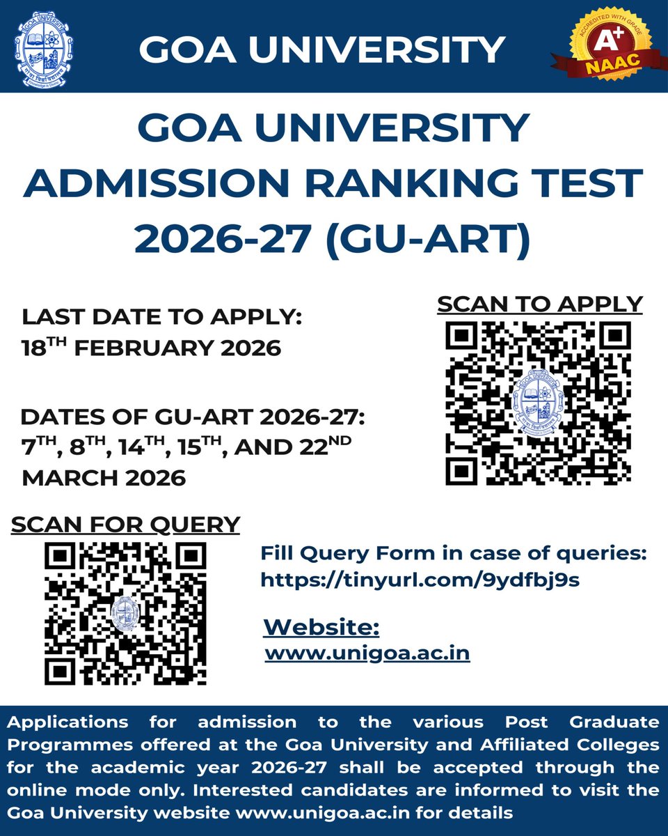 Goa University tweet media