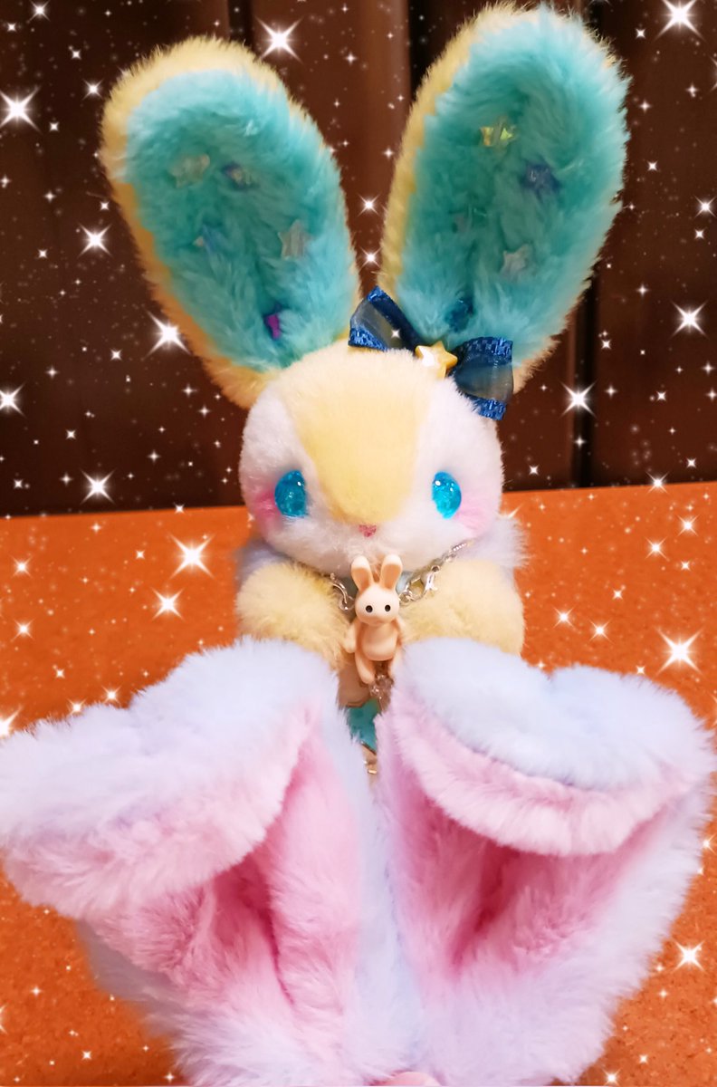 ぴょこん🐰 ドリーミーちゃん制作中🧵 うさぎと言えば、長い耳✨ たち