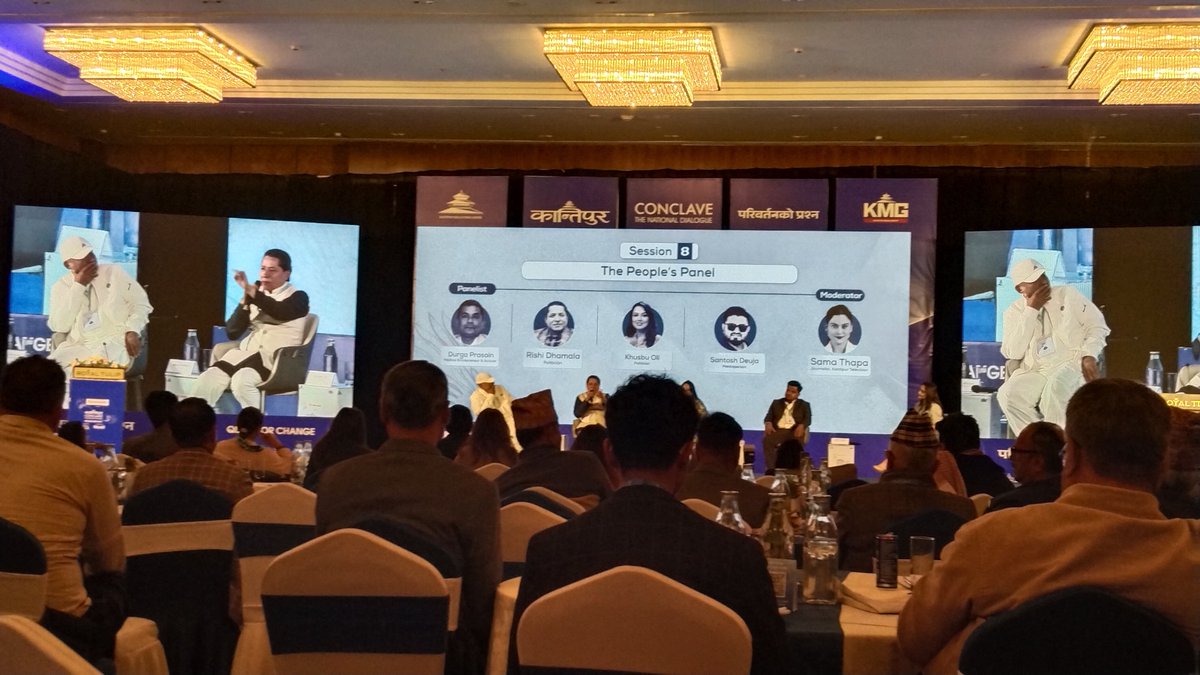 <a href="/ImDurgaPrasai/">Durga Prasai</a> says #journalist समाचार लेख्नु अघि मानव ध्वस्त भएसम्म कुर्छन् अनि लेख्छन् ??? what rubbish! पत्रकारले ध्वस्त हुनु अघि लेखेका धेरै समाचार आफै मारिने अवस्था पुगेर गरेका पत्रकारिताको सम्मान खै? #Kantipur conclave <a href="/samathapa/">Sama Thapa</a> <a href="/RishiDhamala/">Rishi Dhamala</a> <a href="/Umesh_Chauhan/">Umesh Chauhan</a>  <a href="/biswasktm/">Biswas Baral</a>