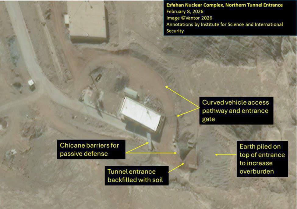 Iran has sealed down the Esfahan nuclear complex, sealing every access point to its underground tunnel network where its highly enriched uranium stockpile is believed to be stored. 

This is seen to be preparations for a potential U.S. strike on the site. 

Via Institute for