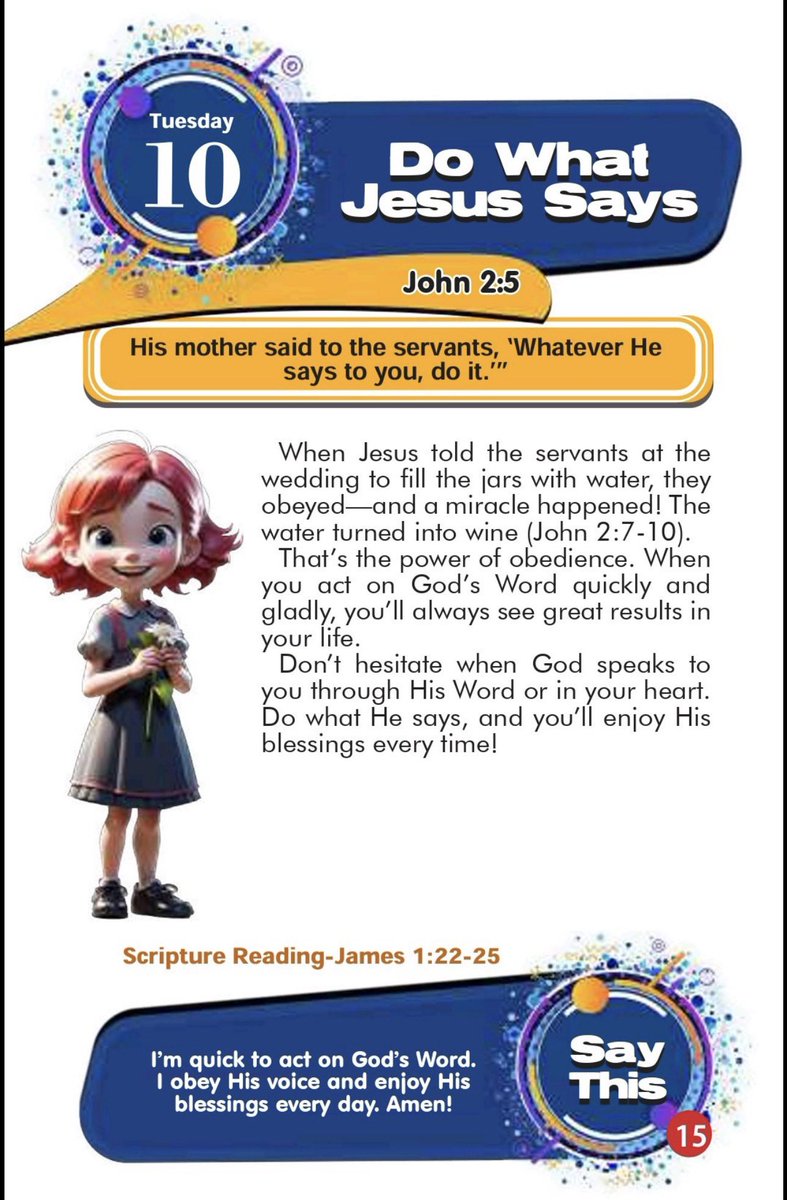Rachael_W1's tweet photo. I'm quick to act on God's Word. I obey His voice and enjoy His blessings every day. Amen.
#NoAlternative https://t.co/U0PPhQ0I5p