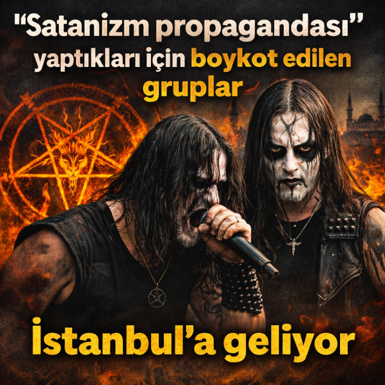 “Satanizm propagandası” yaptıkları için boykot edilen gruplar İstanbul'a geliyor dogruhaber.com.tr/satanizm-propa…