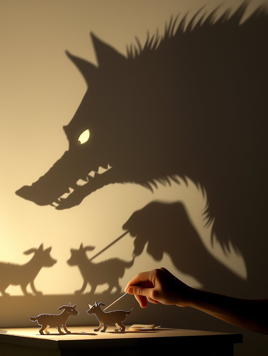 Shima17Tomo's tweet photo. 本日のお題は『#影絵の動物』
え、オオカミどこから来たの?
Wait—where did the wolf come from?
#ShadowAnimals https://t.co/EVBt9lmlyH