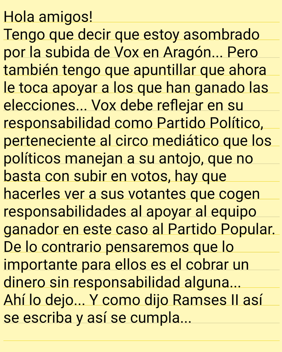 fbf2002fer's tweet image. #esplugues #catalunya #españa 
Hola amigos!
Dicen que apoyarían al Partido Popular si les concede unas consejerías con presupuesto.
Me parece ideal, veremos que gestión hacen de los presupuesto de cada consejería.
Que no pase como con Ciudadanos eh, queremos ver responsabilidad..