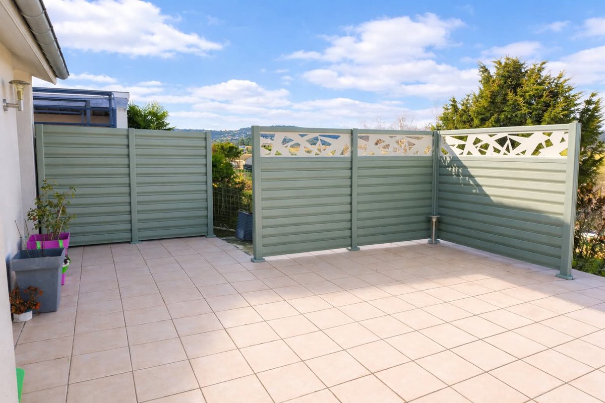 3Rservices's tweet photo. Pose de brise vue aluminium par la société 3R Services sur Firminy 42700. Sans entretien, garantie 30 ans.
#3rservices #cetal #brisevue #aluminium https://t.co/uOMqN9VzpI