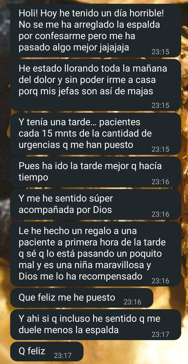 mosenluis's tweet image. Confesé a esta joven el domingo y ayer, lunes, me escribió esto. 
Le respondí dos cosas:
1. Dios siempre sorprende. SIEMPRE.
2. "Cosas mayores verás" (Jn 1, 50).