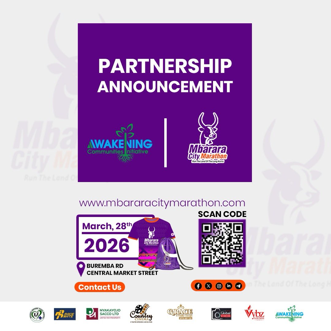 Awakeningcom's tweet photo. This year, we shall take part in the @MbararaCityGo, 
This shall be the historical event in town, looking at preservation of the #AnkoleLongHornedCattle 
#NakuhaEnte
#MbararaCityMarathon2026 https://t.co/RYG3fSa8gr