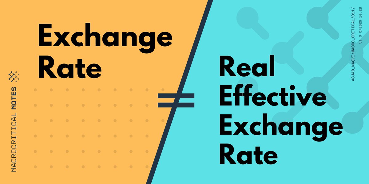 AsjadNaqvi's tweet image. In preparation for the next article, this one has been slightly reworked and improved:

Exchange rate and the Real Effective Exchange Rate (REER)
medium.com/macrocritical/…

#MacroCritical #Medium