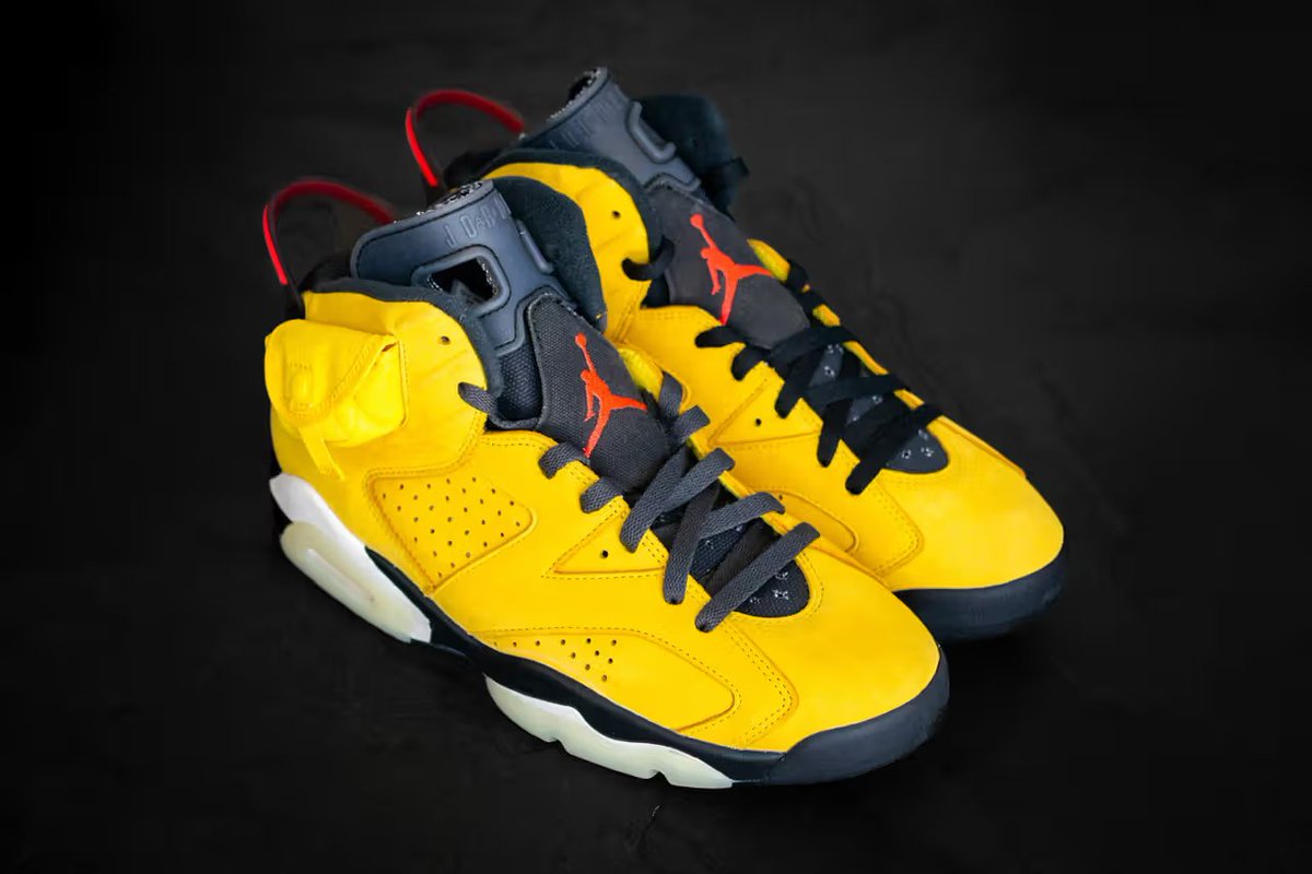 JustFreshKicks's tweet photo. Travis Scott x Air Jordan 6 "F&amp;F Yellow" 🌵💛 https://t.co/FocXp0mdEn
