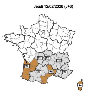 VigipreventionM's tweet image. Dans les prochaines heures, @MétéoFrance devrait placer plusieurs départements en #VigilanceOrange pour #vents violents. Une véritable #tempête est même évoquée sur l’#Aude, ainsi que sur les #PyrénéesOrientales et l’#Hérault, où la vigilance pourrait localement être relevée au