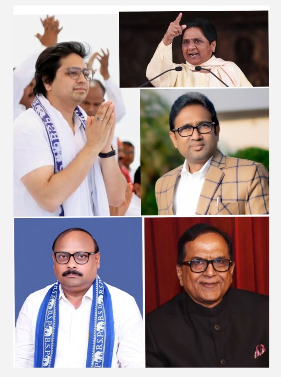 बसपा की 2027 के विधानसभा आम चुनाव में इन लोगों कंधों पर होगी पूरी जिम्मेदारी।

1 बहन कु <a href="/Mayawati/">Mayawati</a> जी राष्ट्रीय अध्यक्ष 
2 श्री <a href="/AnandAkash_BSP/">Akash Anand</a> जी राष्ट्रीय संयोजक
3 श्री <a href="/satishmisrabsp/">Satish Chandra Misra</a> जी राष्ट्रीय महासचिव
4 श्री <a href="/PalVishwnathbsp/">Vishwanath Pal</a> जी प्रदेश अध्यक्ष
5 श्री <a href="/mlaumashankar/">उमाशंकर सिंह</a> जी विधायक