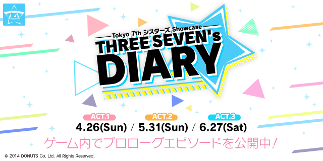 Tokyo 7th シスターズ Showcase -THREE SEVEN's DIARY-」プロローグ