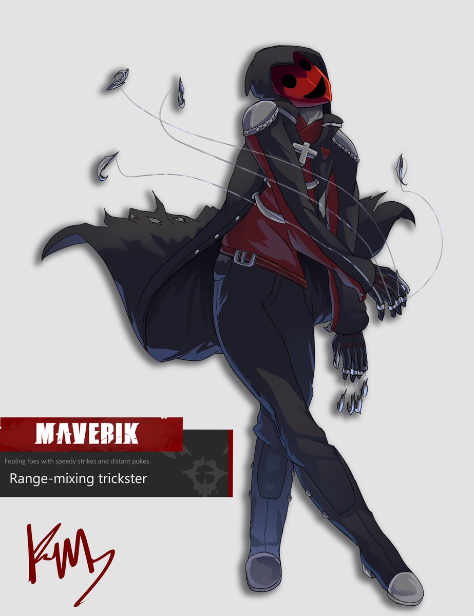 An OC I made back when I was like 16. I really wanted to redraw him, and I thought it'd be fun to mimic the Guilty Gear Strive Art Style!

Hope I did it justice! My first time trying to copy an art style so different than mine. I like how it turned out, personally!