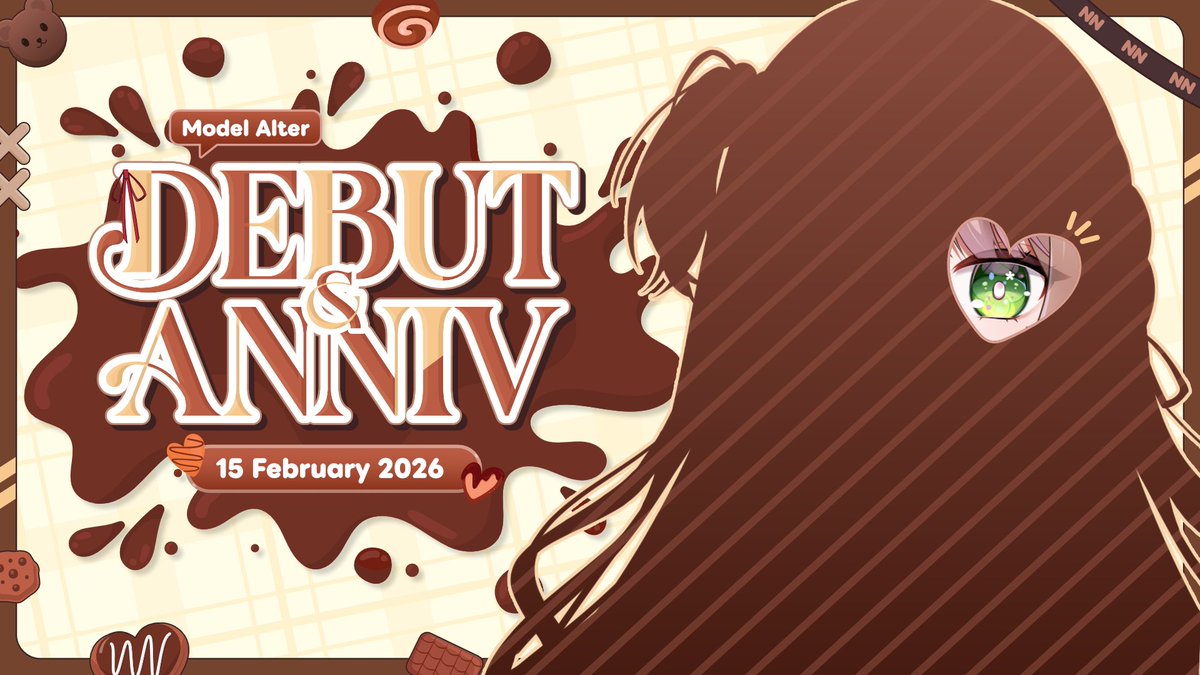 ・┆🍫 1ST ANNIVERSARY &amp; DEBUT ALTER MODEL 🍫┆・

Hari Valentine , enaknya yang manis manis ga sih? #naann1versary

📅 : Minggu, 15 Februari 2026
🕗 : 20.00 WIB
📍 : youtube.com/live/czLK1xEBg…

Mau isi ucapan buat Naana? bisa kirim G-form ke
forms.gle/Rpmu6wumeWj9oM…

Kutunggu yaa~