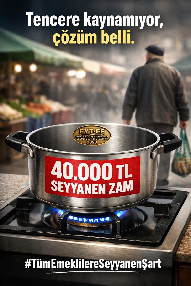#Emekli maaşını enflasyona teslim eden
Refah payını dışlayan
Tüik oyunuyla geliri baskılayan anlayış

Sosyal Devlet ilkesini askıya almıştır

40BinTL #SeyyanenZam tüm Emeklilerin hakkıdır

#TümEmeklilereSeyyanenşart
#Eytli5000KısmiyeYasaşart
<a href="/isikhanvedat/">Prof. Dr. Vedat Işıkhan</a> Trabzon Özgür Özel