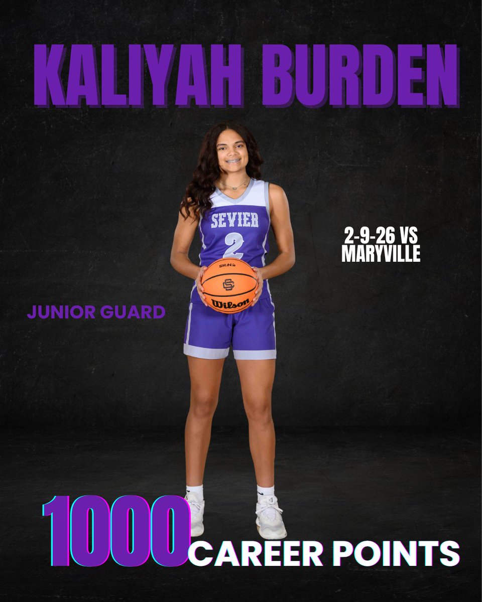 BearettesSchs's tweet photo. Congrats to Kaliyah Burden on scoring her 1000th career point tonight! https://t.co/gyTPtGc1B6