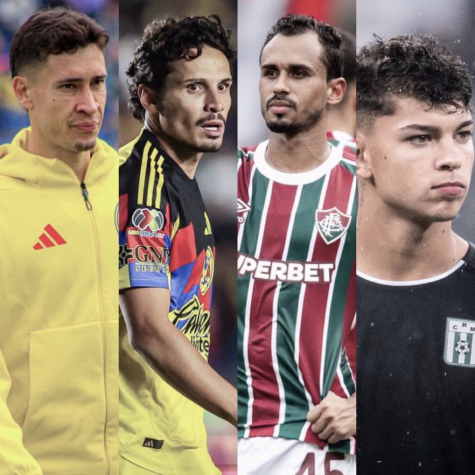 El mercado del América 

De los mejores 5 de la liga mx en los últimos años 

Uno de los mejores “10” de los últimos 5 años en Brasil 

un mediocampista interior brasileño de buen pie,experiencia,polifuncional  

Un lateral/interior que es de las mejores promesas de Uruguay 😮‍💨✅
