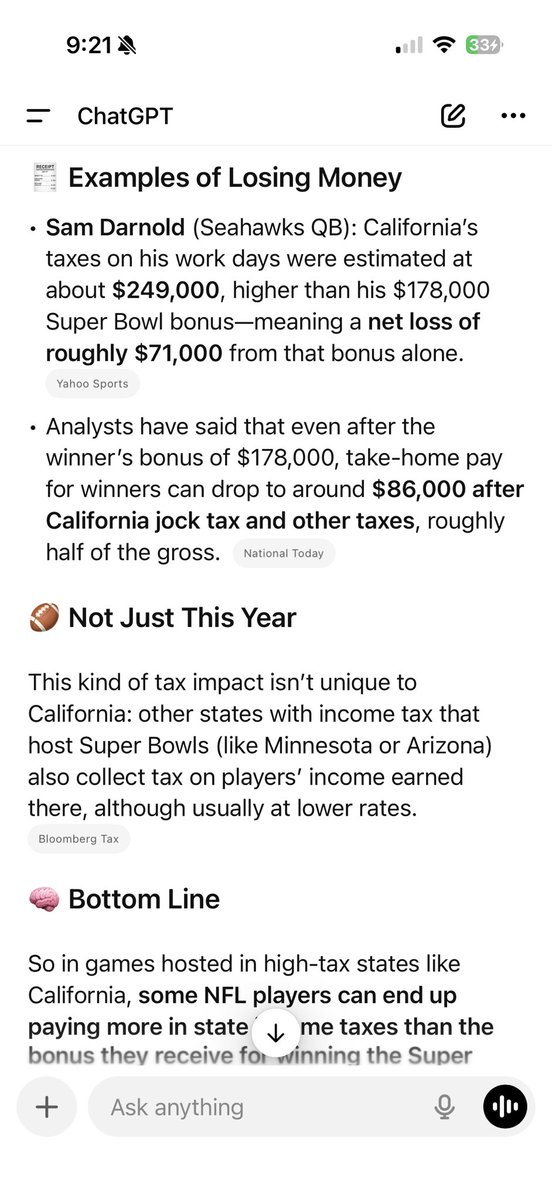 WesternTKE's tweet photo. @PeteMundo Sam Arnold lost $71000 playing in the Super Bowl in California because of there crazy high taxes. https://t.co/WvvzD1lXf7