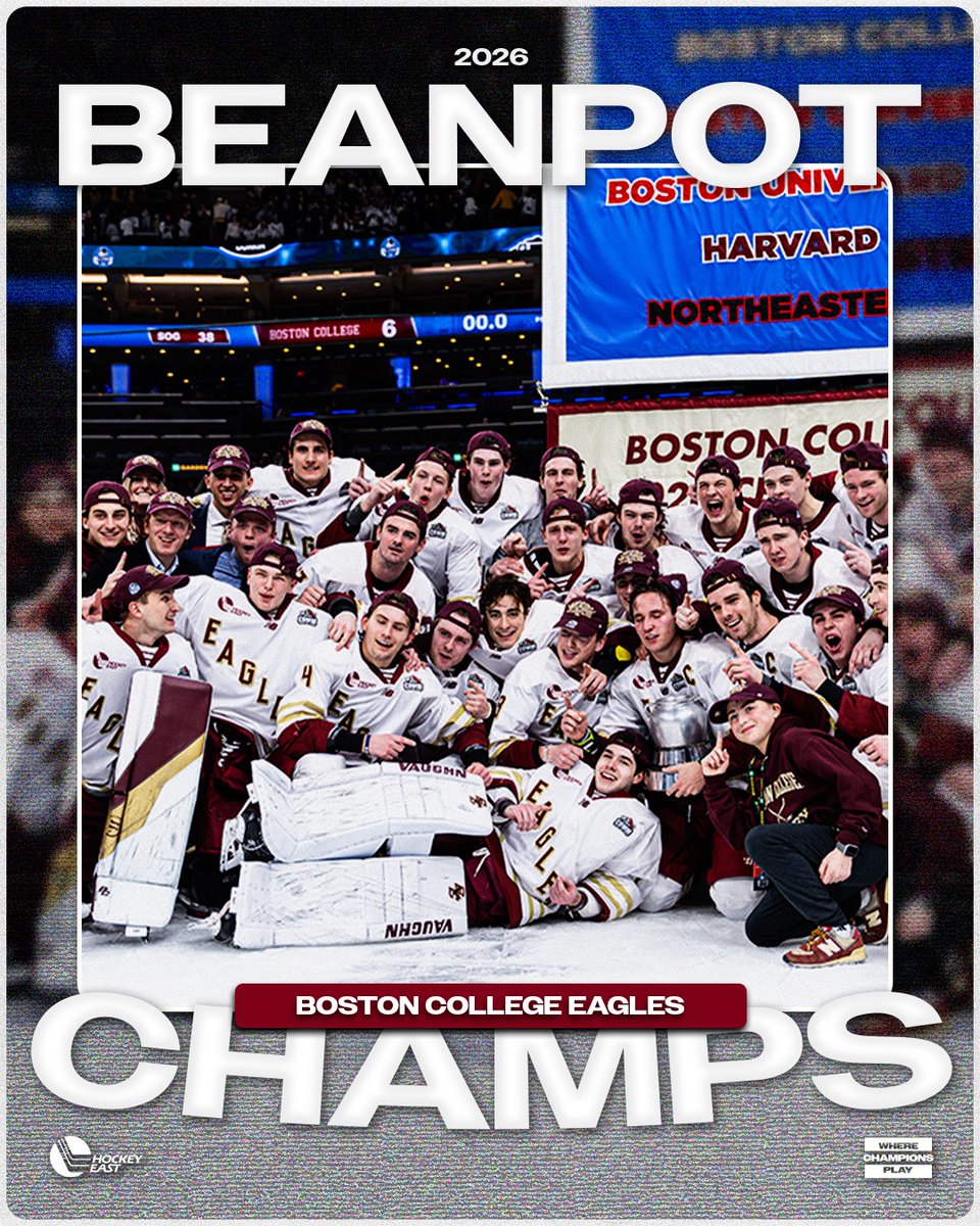 hockey_east's tweet image. THE 2026 BEANPOT CHAMPIONSHIP BELONGS TO BOSTON COLLEGE