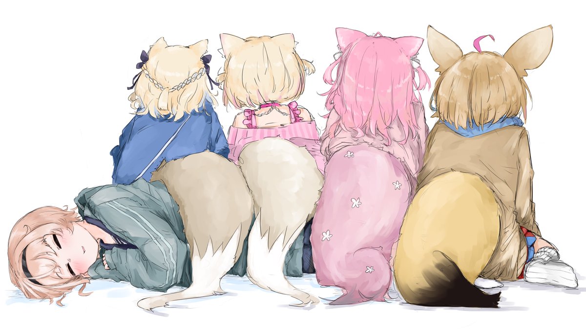 suzu_coconatu's tweet image. #私はこういう絵を描いています
しっぽばっかり描いてます。