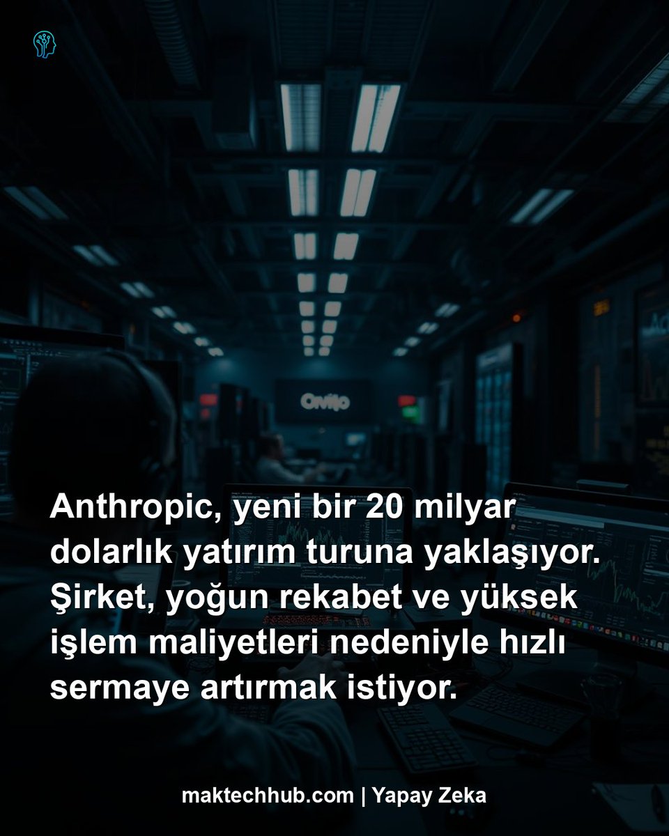 Anthropic, yapay zeka alanındaki yoğun rekabet ve yüksek işlem maliyetleri nedeniyle hızlıca sermaye artırmaya devam ediyor. Şirket, sadece beş ay önce 13 milyar dolar fon sağlamış olmasına rağmen, şimdi 20 milyar dolarlık yeni bir finansman turuna yaklaşıyor. #Anthropic