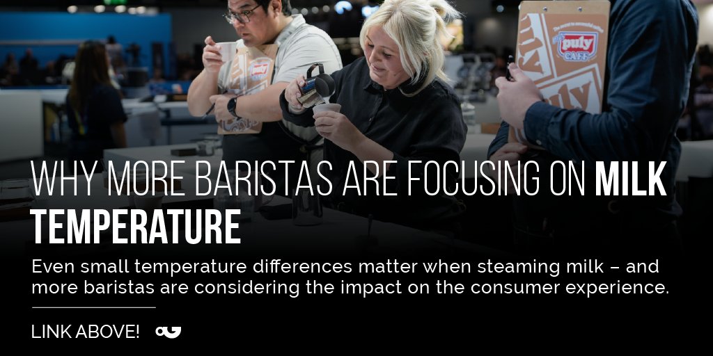 PerfectDailyG's tweet photo. Even small temperature differences matter when #steamingmilk – and more #baristas are considering the impact on the consumer experience.👉https://t.co/6ixryCVbrC https://t.co/JaBOxNlcRA