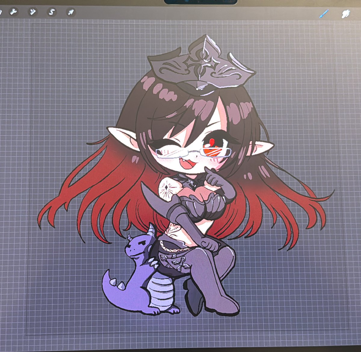 Another finished sticker! Will prob get around to getting another batch finished for BCS Philly

Anyways, tag the dragon