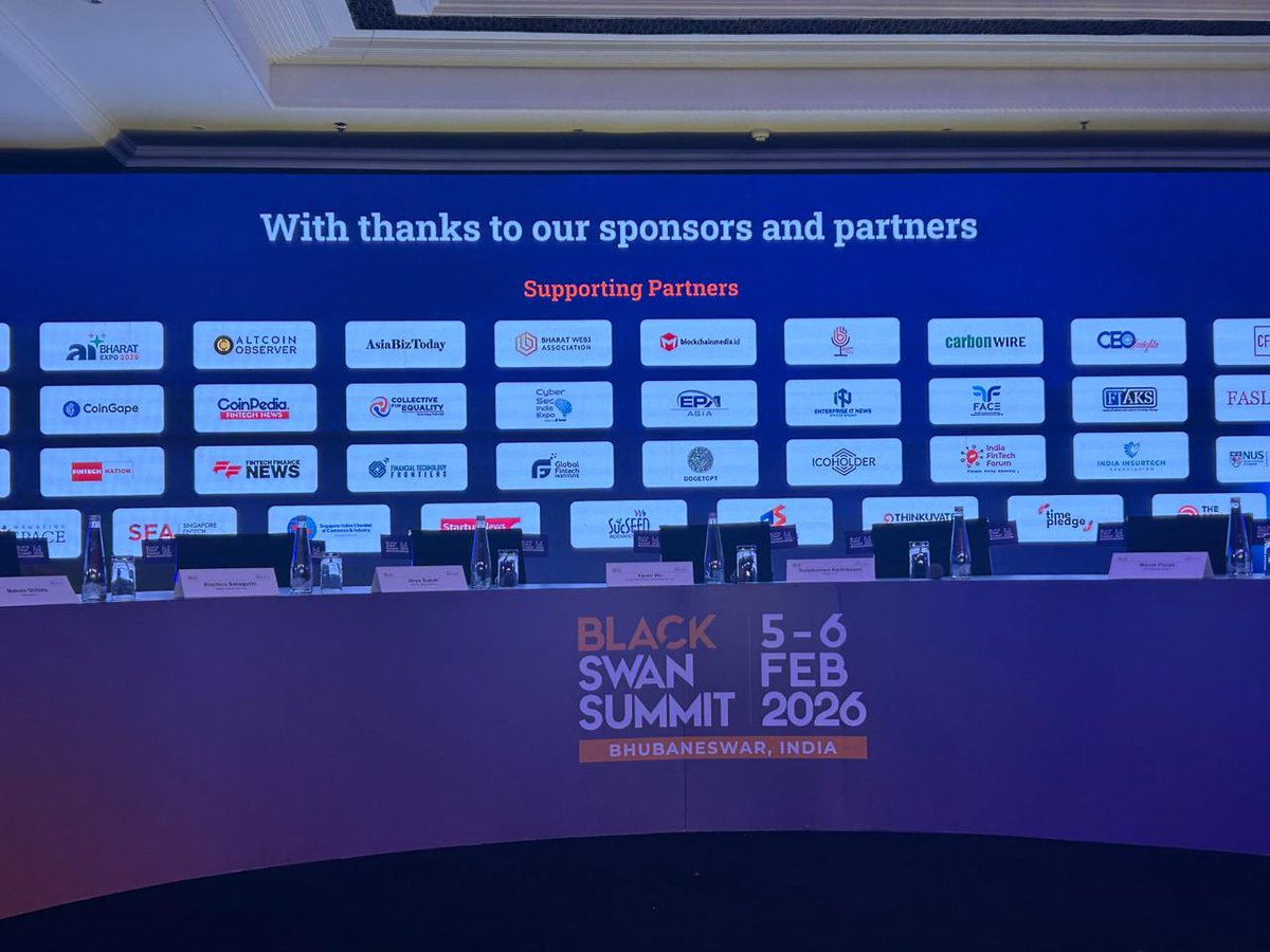 Bharat Web3 Association was proud to support the Black Swan Summit India, held on 5–6 February 2026 in Bhubaneswar, Odisha.

The summit focused on how artificial intelligence, future technology stacks, and digital transformation can contribute to economic growth, governance