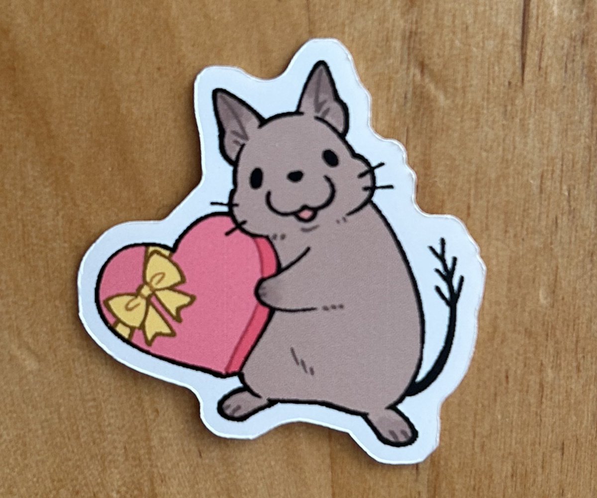 tachibana_manga's tweet photo. 14日のローデンツに持っていくバレンタインデグーシール🐹　おたクラブさんで印刷していただきました https://t.co/WR7FTNQHD4