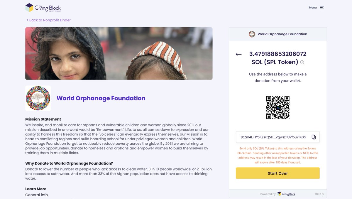 RamenCoinOG's tweet image. 🍜 Donation Alert 🍜

I've just donated $300 (3.4792 SOL) to World Orphanage via @TheGivingBlock using the creator fees. 

Just because volume is down on $RAMEN, doesn't mean the mission stops.

Proof: solscan.io/tx/zHENSwisWeZ…