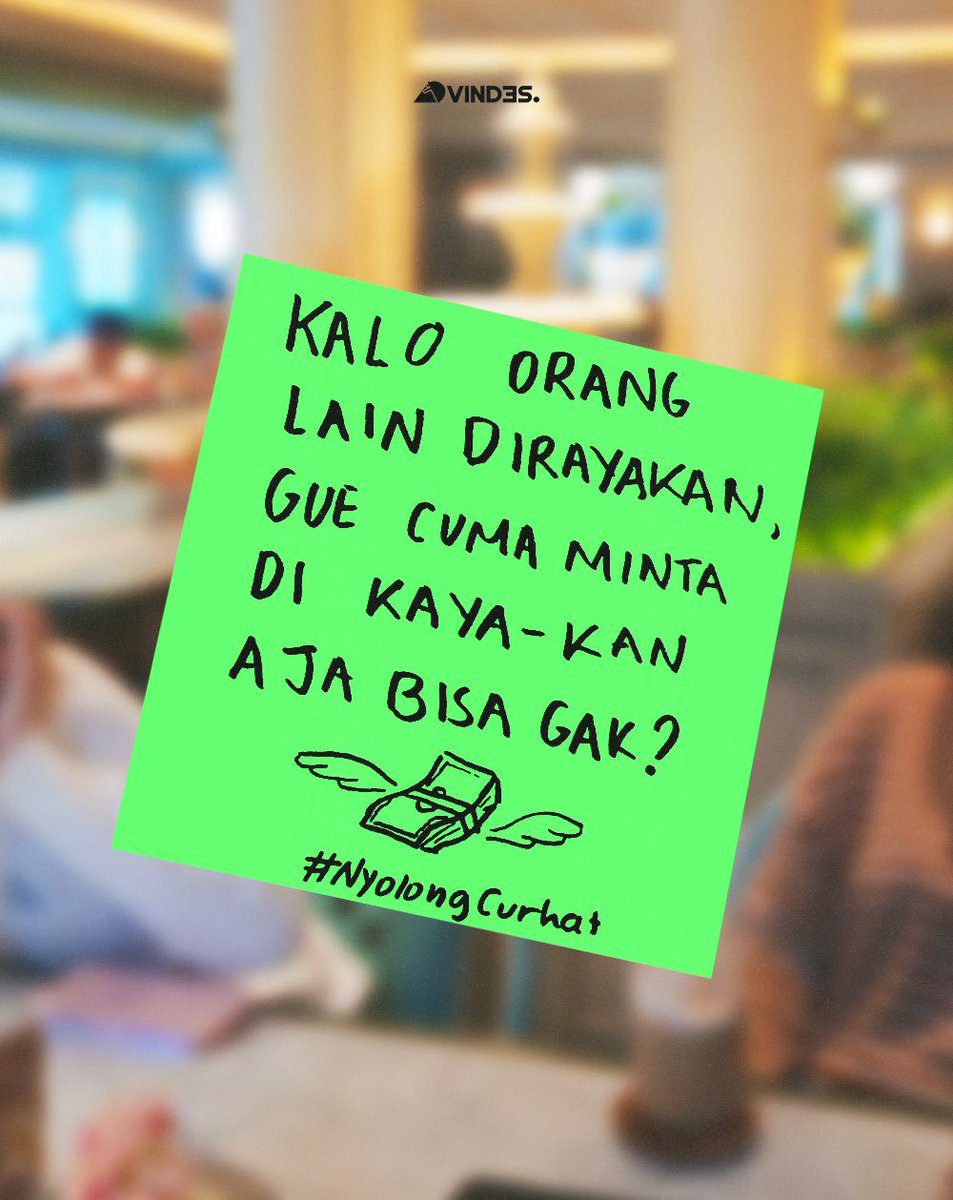 Ga minta banyak-banyak kok.