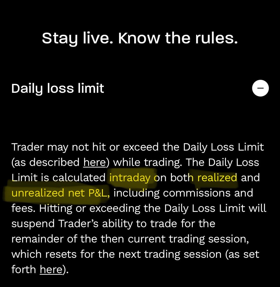 Maysells_'s tweet photo. @MichaelPatak Thanks Michael. Your really a man of your word

Live funded is now a punishment. 

Intraday trailing like apex. Incredible 

“To help adapt you to real market conditions” 

No real broker or live market punishes you for in your own words… just bc it pulled back a bit too much https://t.co/DbYp1LDSW3