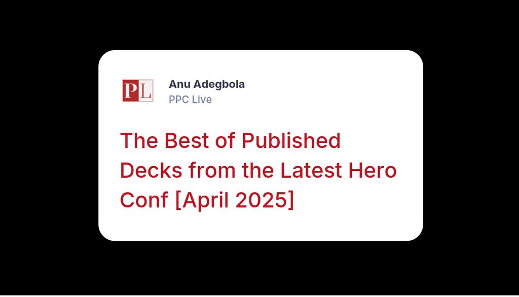 ppcliveuk's tweet photo. The April 2025 Hero Conf UK event was amazing.

Read more 👉 https://t.co/bWSh53r0ed

#TalksDelivered #PpcPrivacyFirstWorld #AbbiePootsUnlocking https://t.co/OQ6cRV99Ip