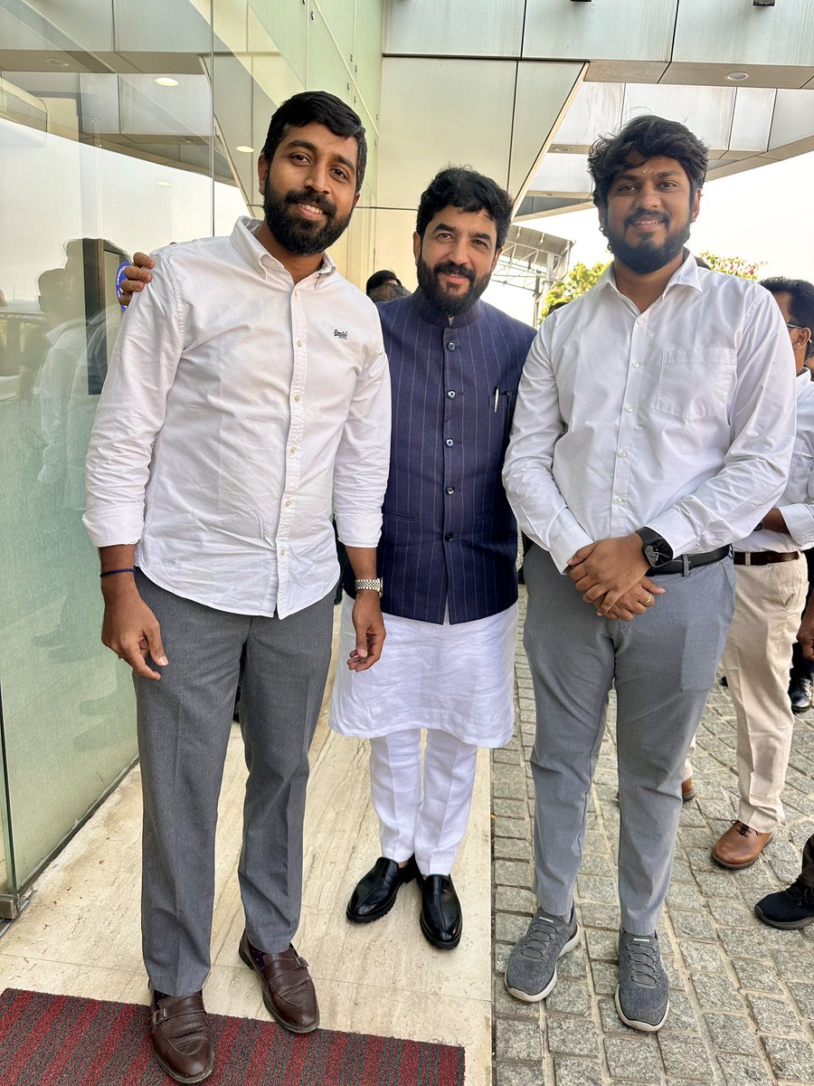 Welcomed <a href="/mohol_murlidhar/">Murlidhar Mohol</a> Ji, Hon’ble Union Minister of state for Co-operation &amp; Civil Aviation, to Chennai today .Former BJYM Pune President and ex-Mayor of Pune, his journey reflects committed public service. A short yet meaningful interaction. Grateful to BJP Tamil Nadu and