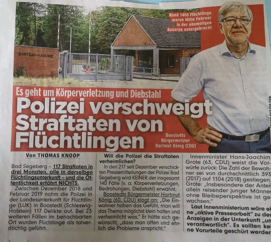 So soll Ausländerkriminalität vertuscht werden, damit der Unmut über den Migrationswahnsinn nicht noch größer wird...