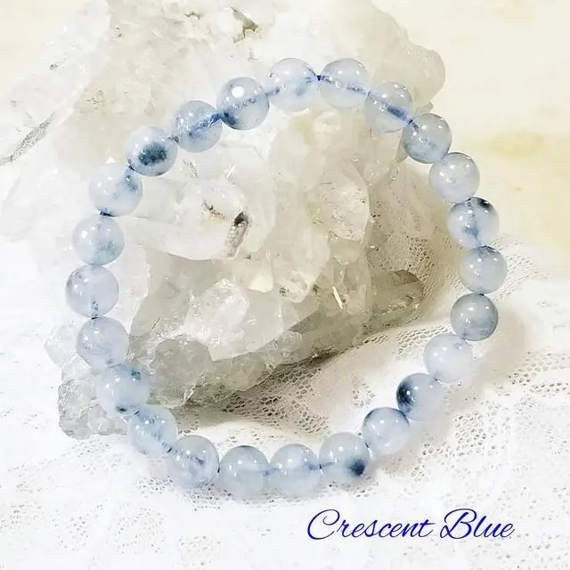 ブルートルマリンインクォーツ　ブレスレット人間関係向上✨疲労回復✨魔除け✨ #minne 
minne.com/items/44740206