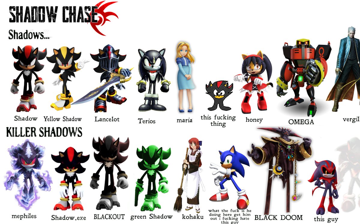 RealShadowFan01's tweet photo. I've noticed asym games being the next big thing... SO!!!! i have decided to make an AWESOME Shadow asym game concept.... as seen here👇👇👇 https://t.co/aS7P2nbpnP