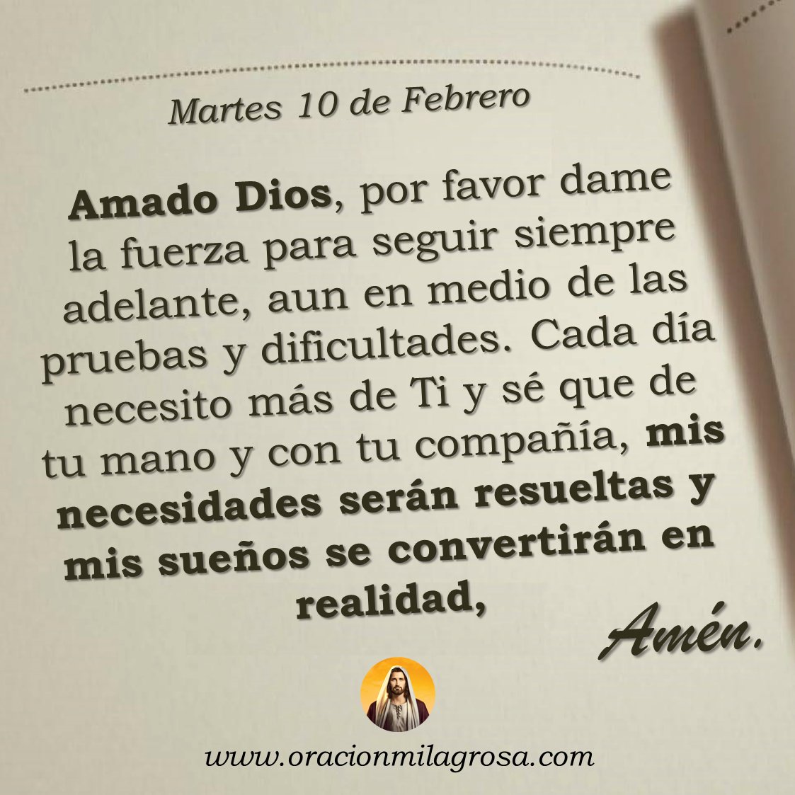oracion_milagro's tweet image. Oración para el martes 10 de febrero de 2026: oracionmilagrosa.com/2018/12/alegri… ✨
