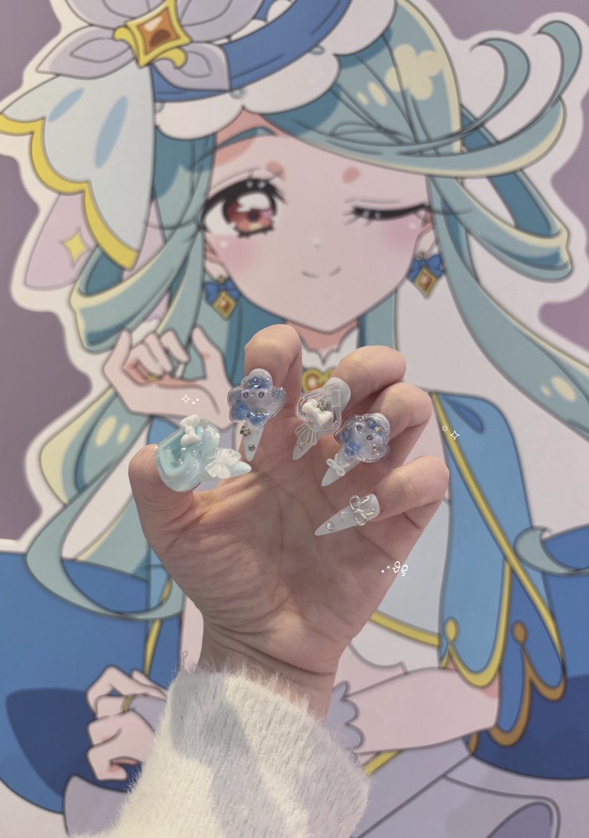 mizu_tumetaine's tweet photo. 作品交換でいただいたネイルチップです💅✧︎
とっても可愛い…❕ https://t.co/Nu0PDG5XKx