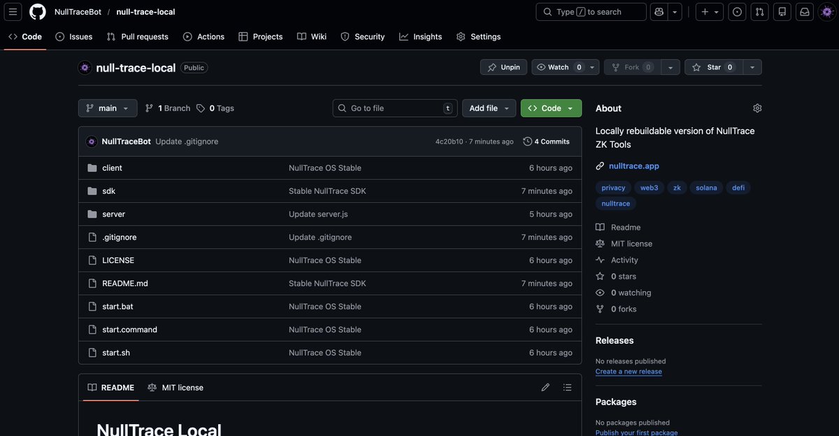 NullTrace tweet media