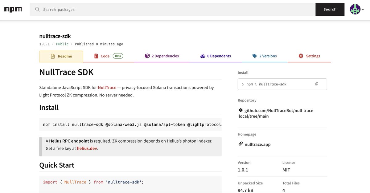 NullTrace tweet media