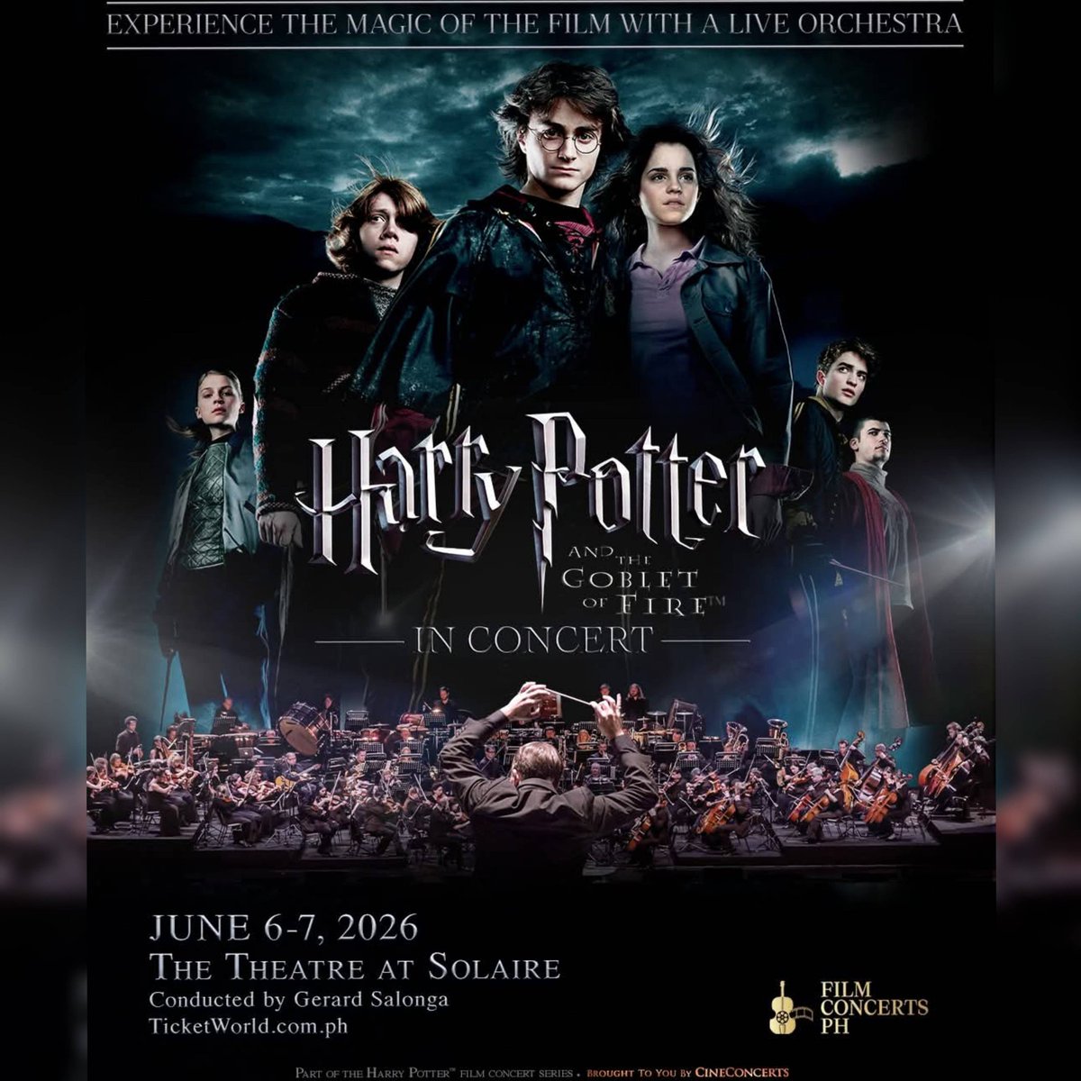 philconcerts's tweet image. Harry Potter and the Goblet of Fire live in Manila this June.

Expecto Patronum, but make it live orchestra. Relive the dragons, the Yule Ball, and that Goblet twist with the score performed LIVE by the 92-piece Filharmonika Orchestra under Maestro Gerard Salonga. 

Full movie in…