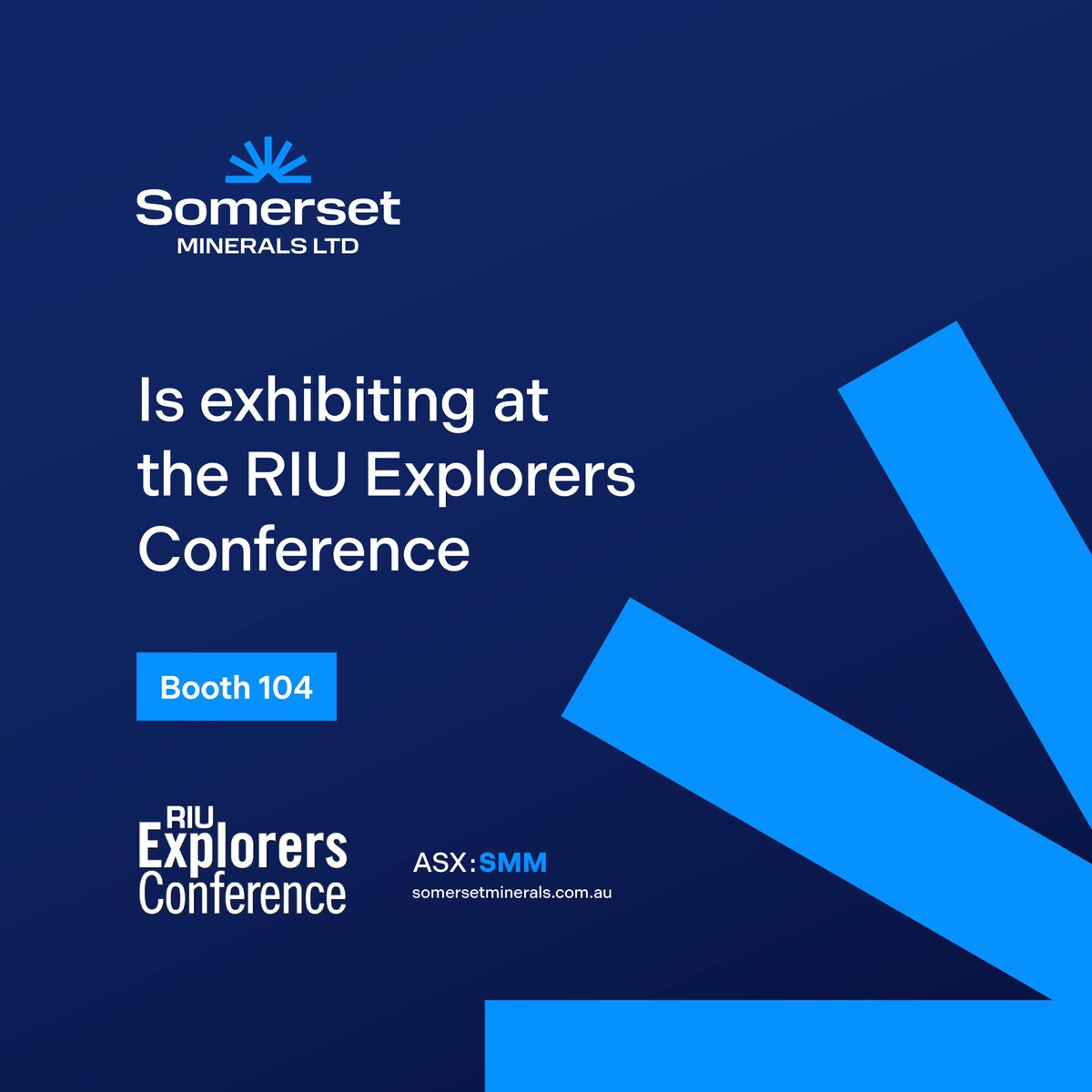 $SMM.AX will be exhibiting at the upcoming #RIUExplorers Conference in Fremantle from 17–19 Feb.

See the team at Booth 104 where Chris Hansen &amp; Alex Vilela look forward to connecting with shareholders and delegates about its #Coppermine Project.

📍 loom.ly/9ffdtXA